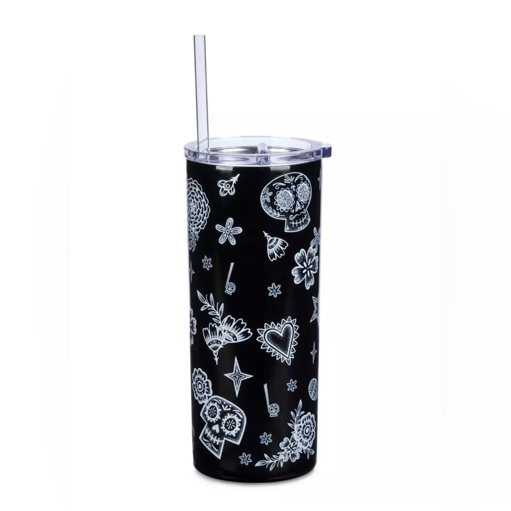 Disneys Coco- Ernesto De La Cruz 17oz Stainless Steel Tumbler with Straw 🆕 - Picture 5 of 9